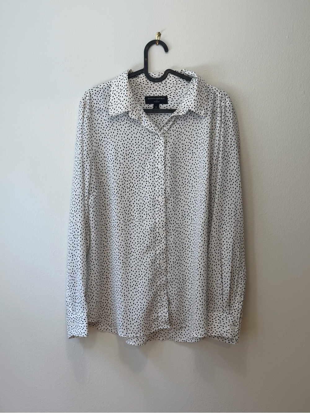 Banana Republic Polka Dot Button-Down Blouse